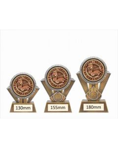 Bronze Medallion Boxing Trophy PM24359A PM24359B PM24359C